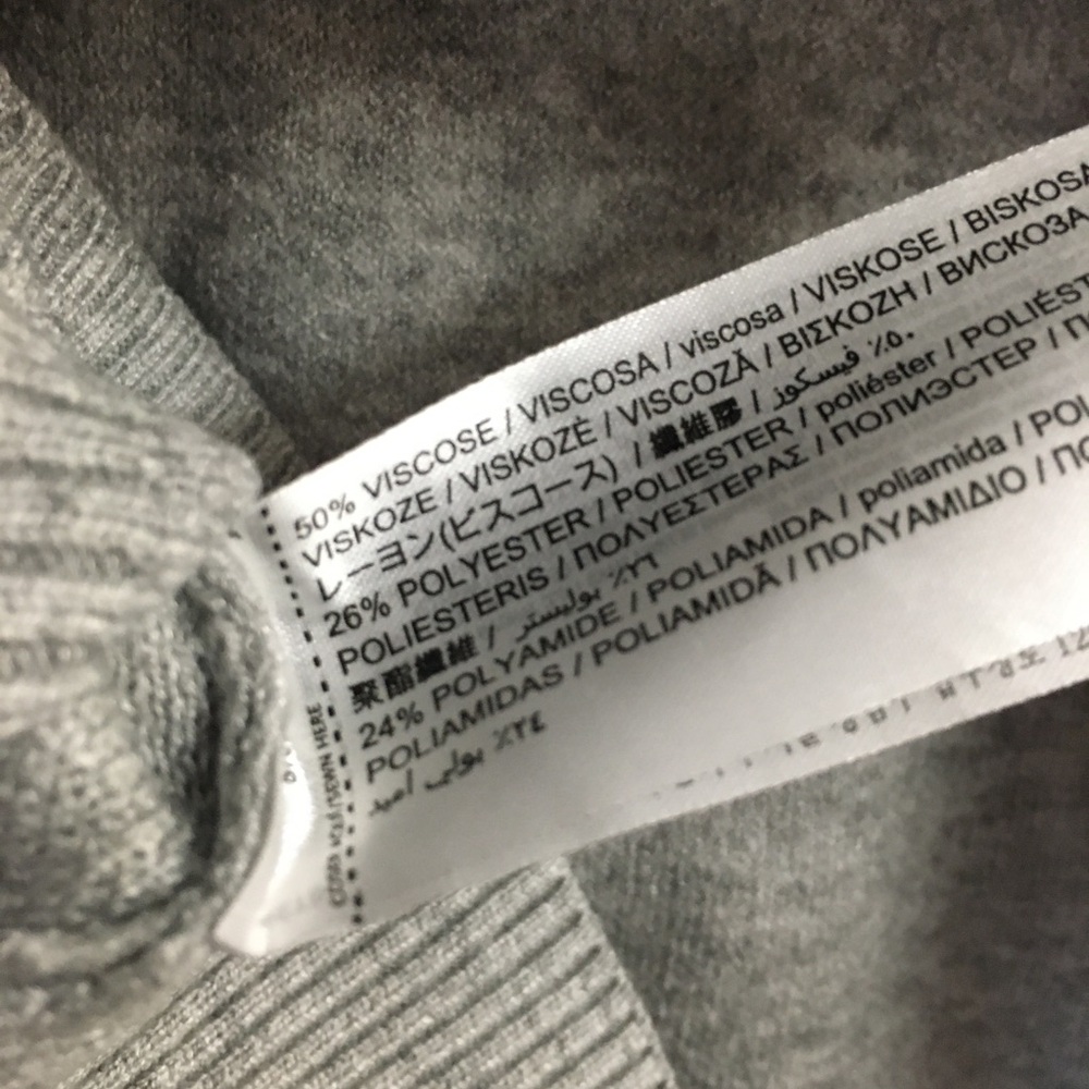 Mango Hoodie Sweatshirt Sweater Medium Gray - Picture 7 of 8